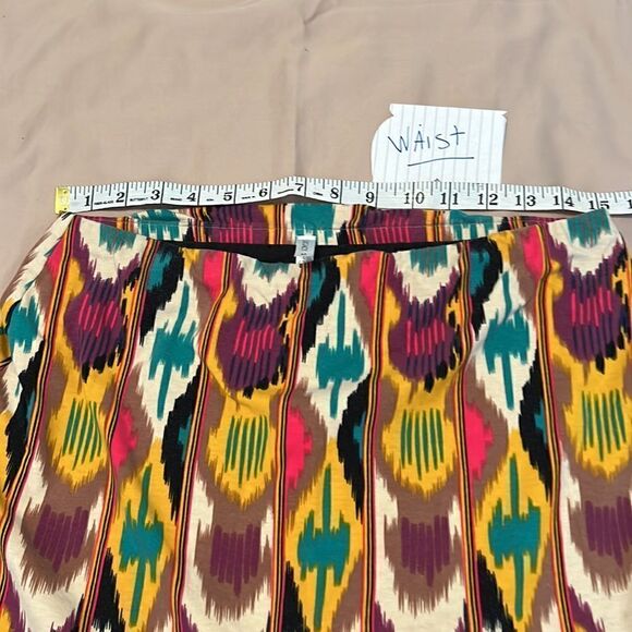Legacy knit skirted pants cute tribal print on skirt pants are black GUC - Picture 6 of 10